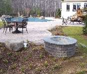 Paver Pool Patio and Fire Pit, Davidsonville